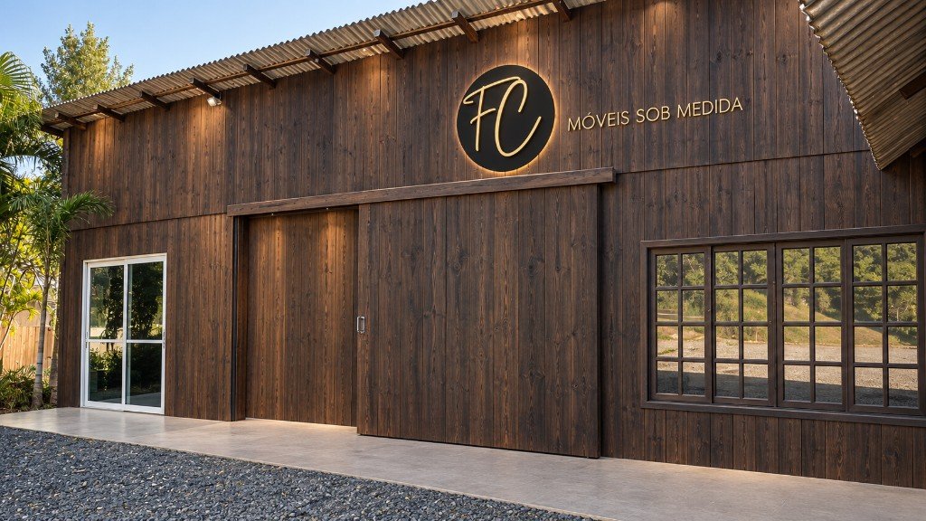 Fachada da FC Móveis sob Medida em Rio do Sul